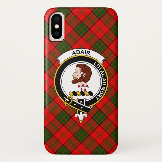 Adair Scottish Clan Tartan Phone Case (Back)