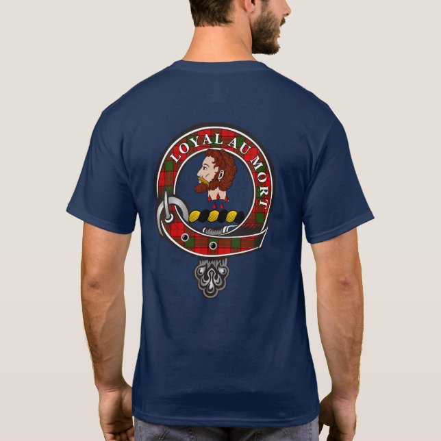 Adair Tartan Clan Badge Personalized T-Shirt (Back)
