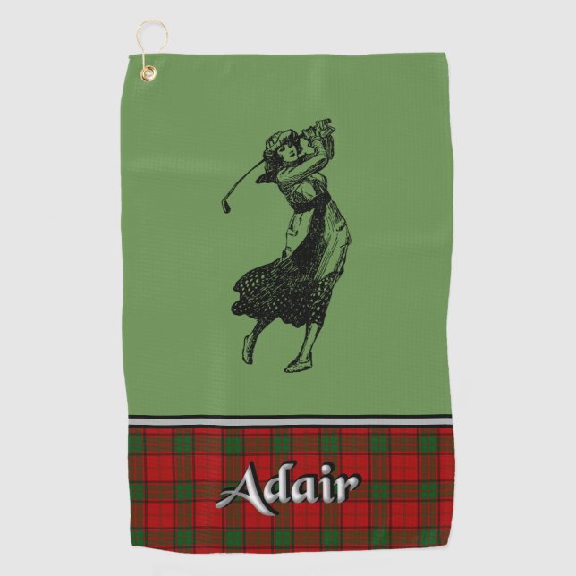 Adair Tartan Golf Towel Her's (Front)