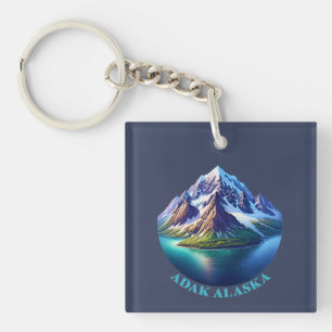 Adak Alaska Keychain