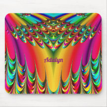 ADALYN ~ Zany Hot Yellow, Blue, Green and Pink Mou