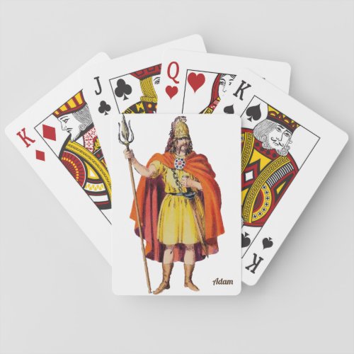 ADAM Ancient Briton COSTUME  BC 54 Personalized Playing Cards