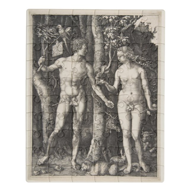 Adam and Eve, 1504 Jigsaw Puzzle (Puzzle Vertical)