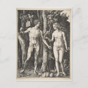 Adam and Eve, 1504 Postcard