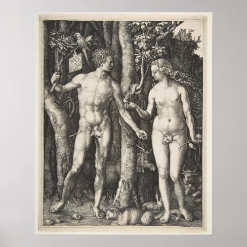 Adam and Eve 1504 Poster
