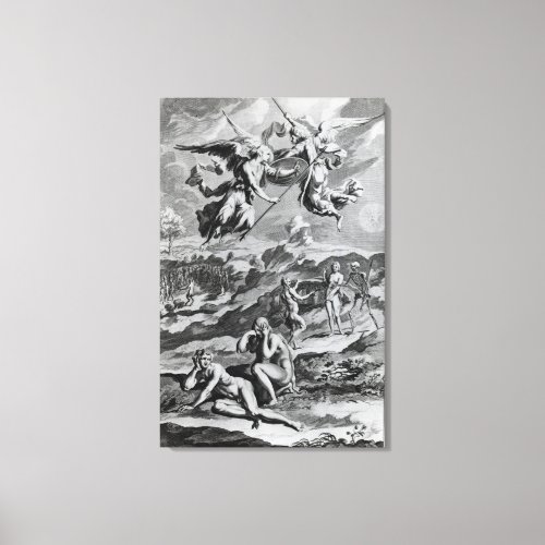 Adam and Eve after the Fall Canvas Print