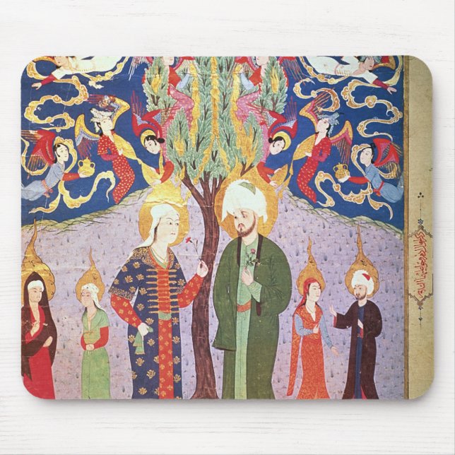 Adam and Eve and their Thirteen Twins Mouse Pad (Front)