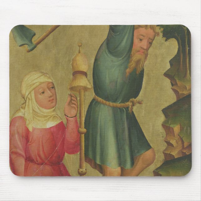 Adam and Eve at Work Mouse Pad (Front)