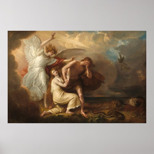 Adam and Eve _ Benjamin West Fine Art Poster