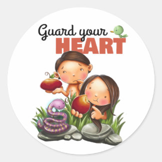 Adam and Eve Bible sticker page