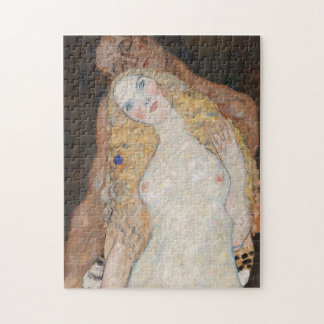 Adam and Eve by Gustav Klimt Jigsaw Puzzle