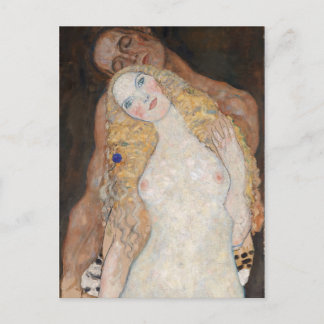 Adam and Eve by Gustav Klimt Postcard