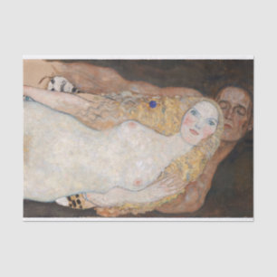 Adam and Eve by Gustav Klimt Tissue Paper