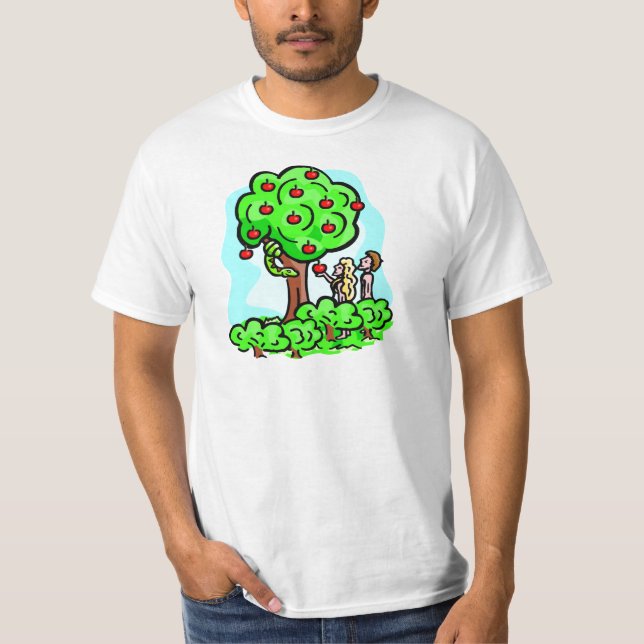 Adam and Eve Christian artwork T-Shirt (Front)