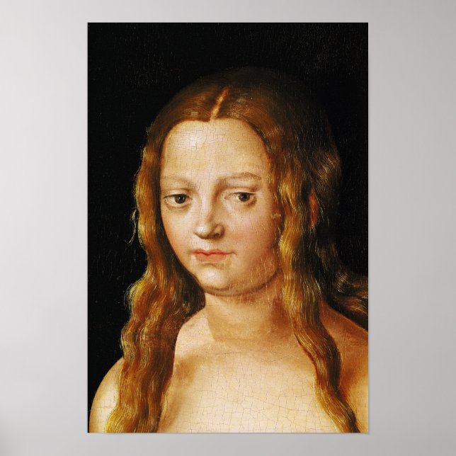 Adam and Eve, detail of Eve's head Poster (Front)