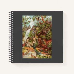 Adam And Eve In The Garden Notebook
