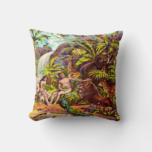 Adam and shop eve pillow