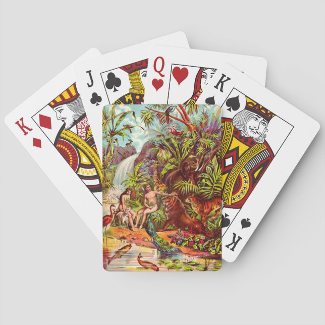 Adam and Eve playing cards (Back)