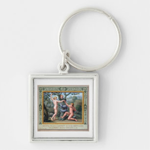 Adam and Eve with the Serpent, illustration from t Keychain