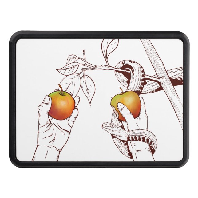 Adam and Eve with the snake Hitch Cover (Front)