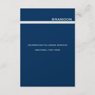 Adam Berman small Custom Silver Metallic Invitation