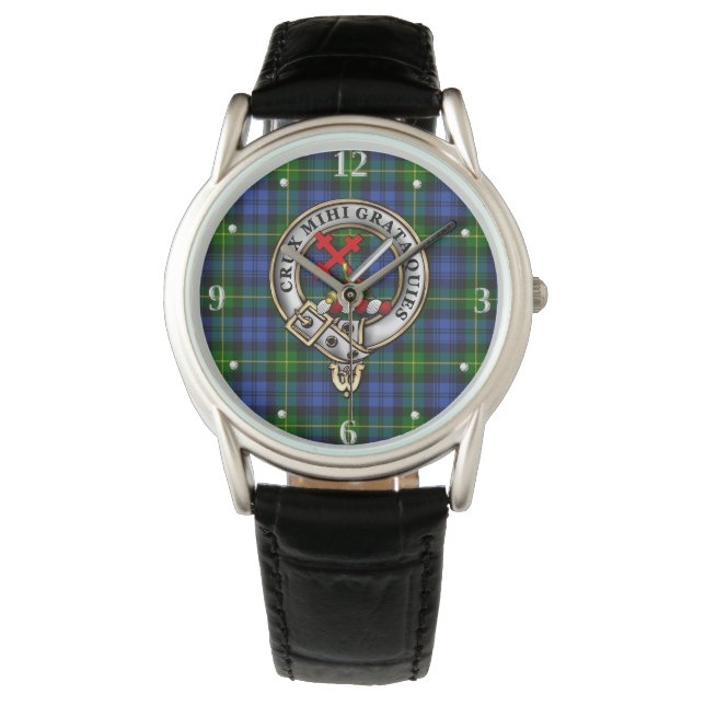 Adam Clan Badge & Tartan Watch (Front)