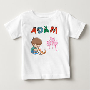 Adam – Cute Name Aesthetic Design Baby T-Shirt