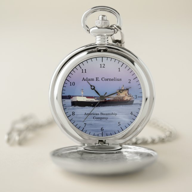 Adam E. Cornelius pocket watch (Inside)