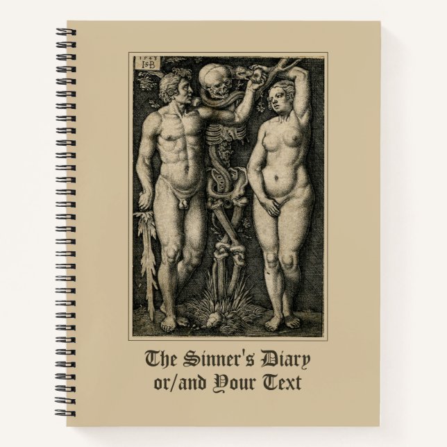 Adam & Eve Sinner's Diary Notebook (Front)