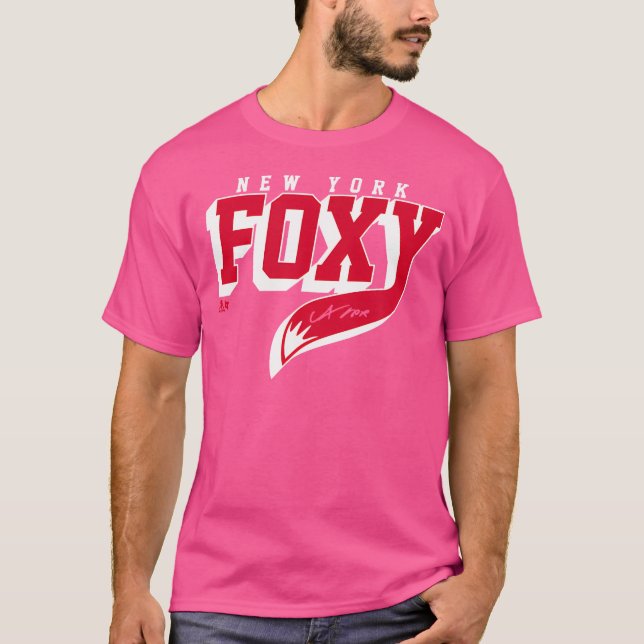 Adam Fox Foxy New York Hockey T-Shirt (Front)