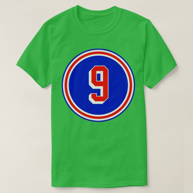 Adam Graves Number 9 Jersey New York Rangers Inspi T-Shirt (Design Front)