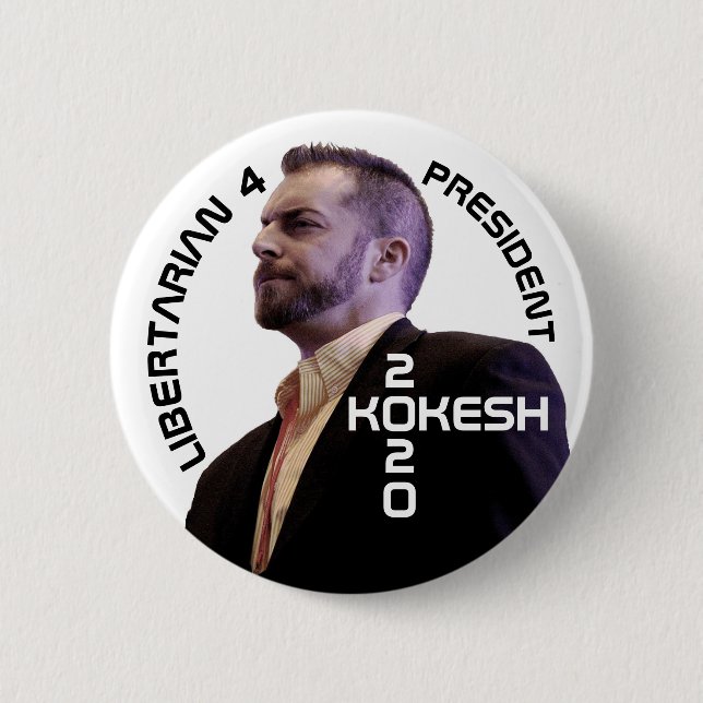 Adam Kokesh for President 2020 Button (Front)