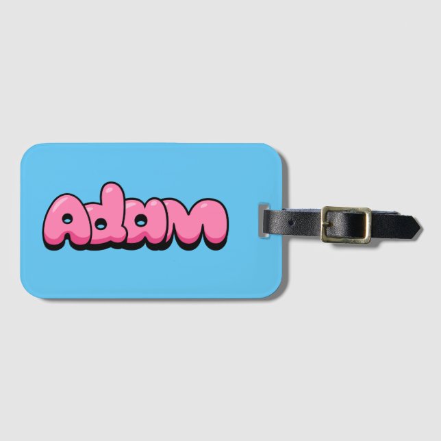 Adam Luggage Tag (Front Horizontal)