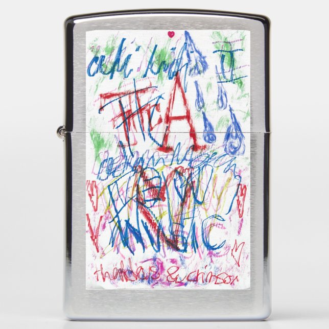 Adam Moyer Merch THC-A thaddeus & crimson band Zippo Lighter (Front)