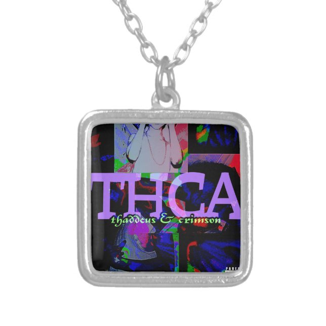 Adam Moyer Original "THCA" Rare Silver Plated Necklace (Front)