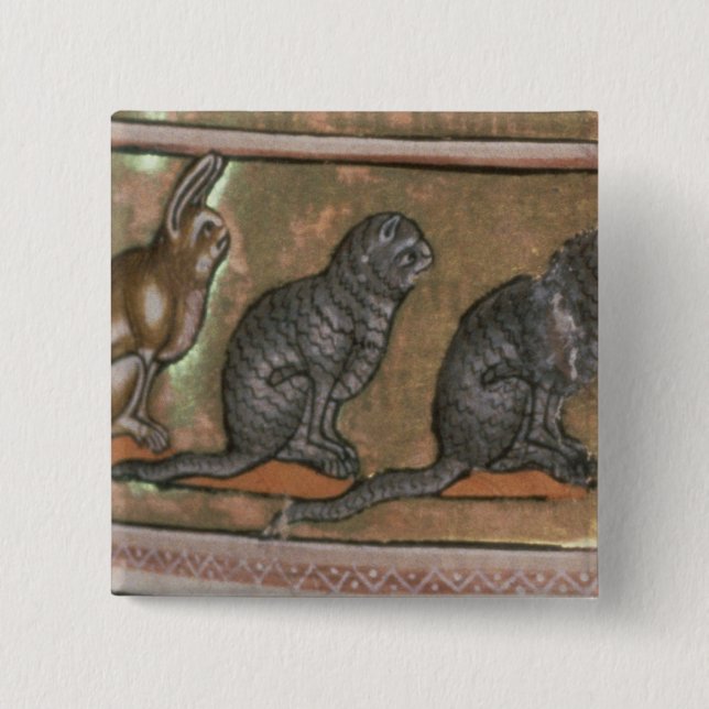 Adam naming the animals, of North Midlands Button (Front)