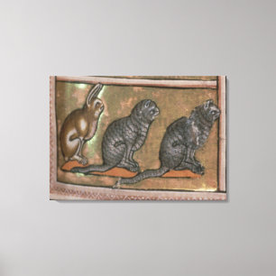 Adam naming the animals, of North Midlands Canvas Print