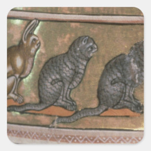 Adam naming the animals, of North Midlands Square Sticker