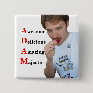 Adam Pinback Button