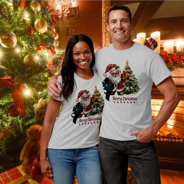Adam Scottie Dog Christmas Personalized T-Shirt (Creator Uploaded)