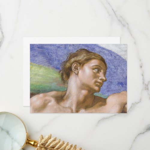 Adam Sistine Chapel by Michelangelo Thank You Card