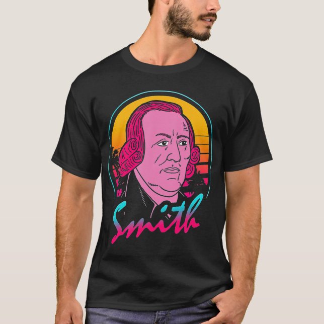 Adam Smith   80s Retro Vintage T-Shirt (Front)