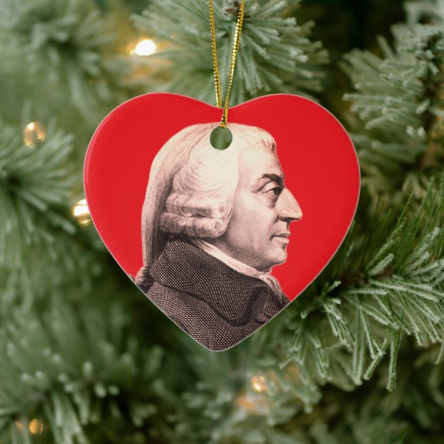 Adam Smith Ceramic Ornament (Tree)