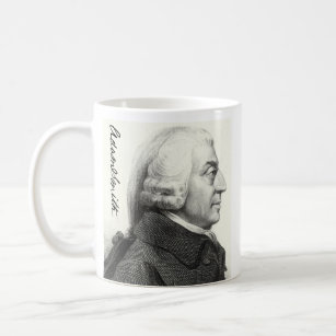 Adam Smith Profile (with signature) Coffee Mug