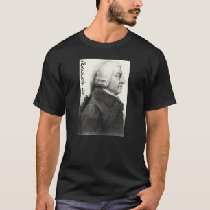 Adam Smith Profile (with signature) T-Shirt