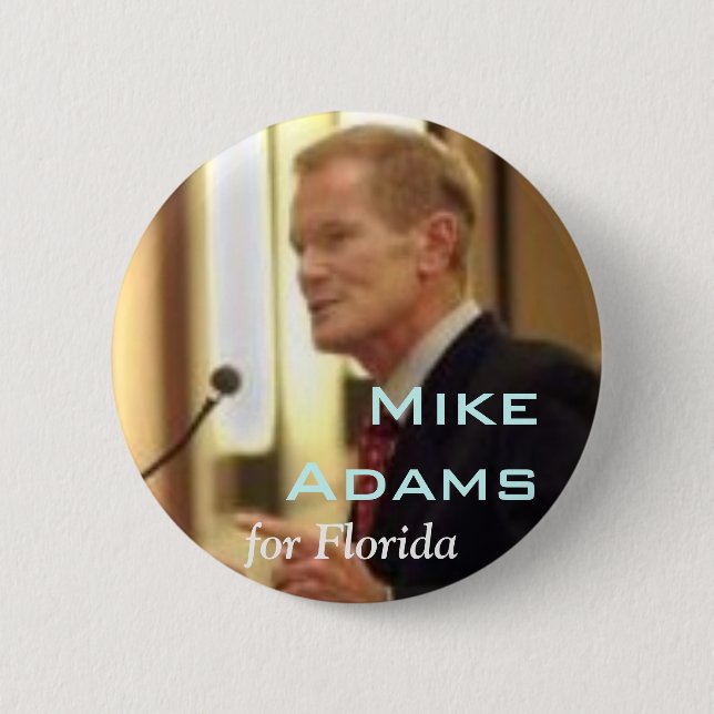 Adams AGS Pinback Button (Front)