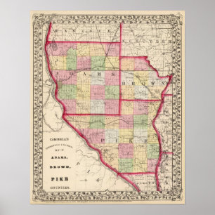 Adams, Brown, Pike counties Poster