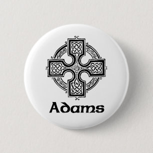 Adams Celtic Cross Pinback Button