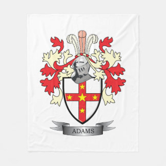 Adams Coat of Arms Fleece Blanket