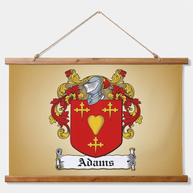 Adams Coat of Arms Hanging Tapestry (Front)